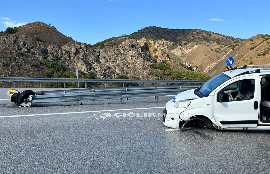 Erzincan–İliç Yolunda Dolu Yağışı Kazaya Neden Oldu