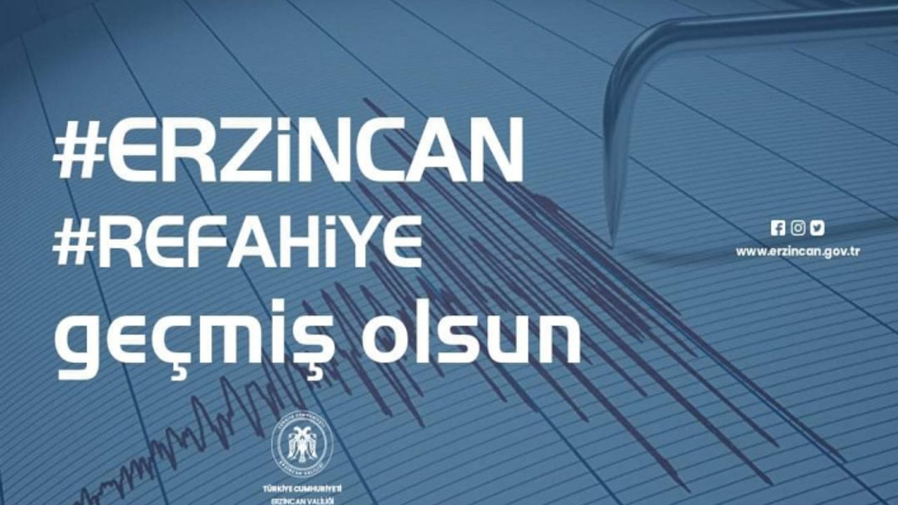 Erzincan Refahiye'de 3.9 Büyüklüğünde Deprem