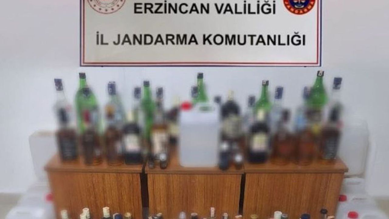 Erzincan Jandarma'da Kaçak İçki Alarmı