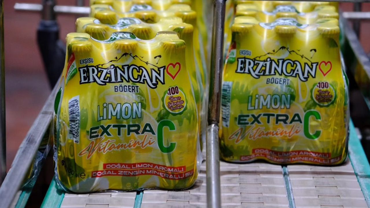 Erzincan Limon Aromalı Madensuyu Üretimi Başladı