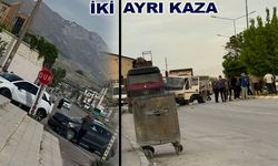 Aynı Gün İki Kazada Maddi Hasar Meydana Geldi