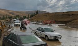 Otlukbeli’nde Sağanak Yağış Sele Neden Oldu