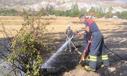 Erzincan’da Arazi Yangını: İtfaiye Ekipleri Hızlı Müdahale ile Büyümesini Önledi
