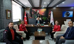 Erzincanlı Balkan Şampiyonları Gençlik ve Spor İl Müdürü’nü Ziyaret Etti