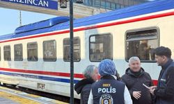 Erzincan Polisi Doğu Ekspresi Yolcularını Bilgilendirdi
