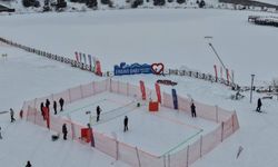 Ergan Dağı’nda Kar Voleybolu Heyecanı Devam Ediyor