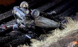 Erzincan Kemah’ta Araç Demir Yoluna Uçtu: 1 Ölü