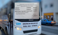 Erzincan’da Toplu Taşımaya Zam! Daha Fazla Dayanamadılar