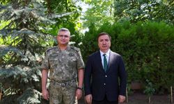 Emekliye Ayrılan Tümgeneral Ataç, Vali Aydoğdu ile Vedalaştı