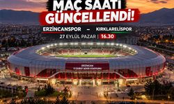 Erzincanspor - Kırklarelispor Maçının Saati Güncellendi