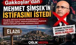 Elazığ’dan Dikkat Çeken Çağrı: “Mehmet Şimşek Görevden Alınsın”