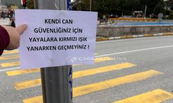 Dörtyol’da Yayalara Kırmızı Işık Uyarısı