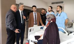 Rektör Kuyrukluyıldız’dan Hastalara Geçmiş Olsun Ziyareti