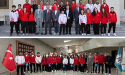 Başkan Aksun ve Vali Aydoğdu Başarılı Sporcularımızı Ağırladı