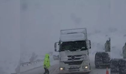 Pöske Dağı Geçidi Ağır Tonajlı Araçlara Geçici Olarak Kapatıldı