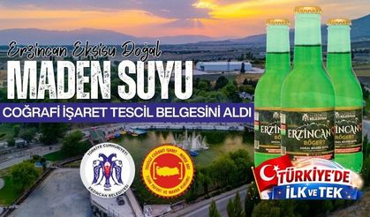 Erzincan'ın Maden Suyu Tescillendi