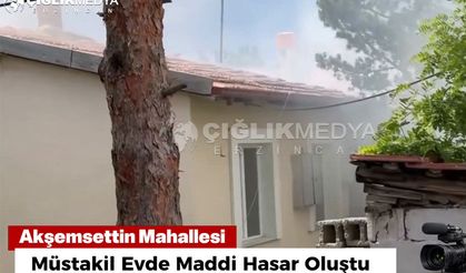Erzincan’da Müstakil Evde Yangın | İtfaiye Ekipleri Alevleri Kontrol Altına Aldı