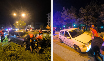 Erzincan’da İki Otomobil Çarpıştı: Yaralılar Hastaneye Kaldırıldı