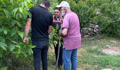 Kemah'ta Meyve Bahçelerinde Hastalıklara Karşı Bilgilendirme Çalışması