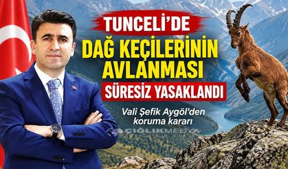 Tunceli’de Dağ Keçileri İçin Süresiz Koruma: Avlanmaları Yasaklandı