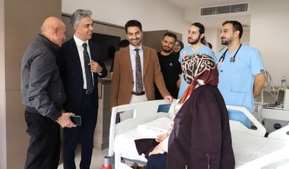 Rektör Kuyrukluyıldız’dan Hastalara Geçmiş Olsun Ziyareti