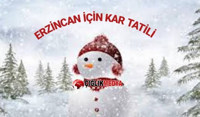Erzincan'da Eğitime 1 Gün Ara