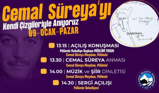Pülümür Belediyesi'nden Cemal Süreya Anması