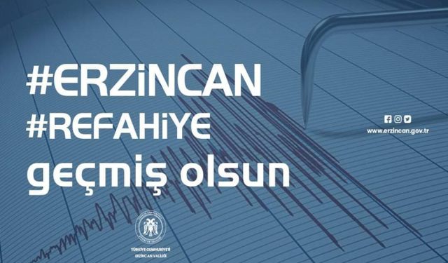 Erzincan Refahiye'de 3.9 Büyüklüğünde Deprem