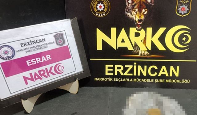 Erzincan Emniyeti Yasaklı Maddeyle Mücadeleyi Sürdürüyor