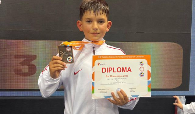 Enes Talha Öğütçü Balkan Üçüncüsü Oldu