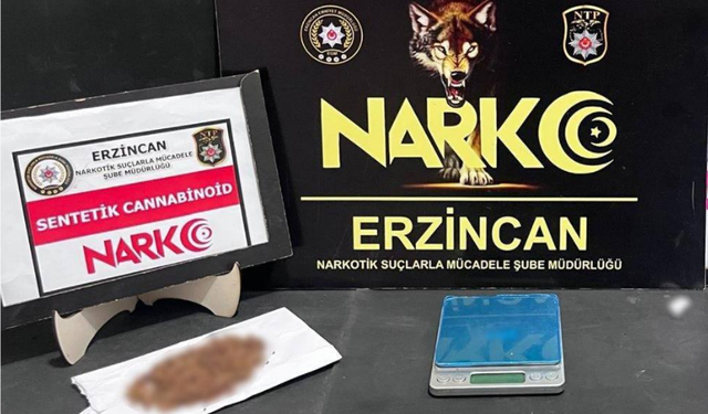Erzincan Narkotik Göz Açtırmıyor