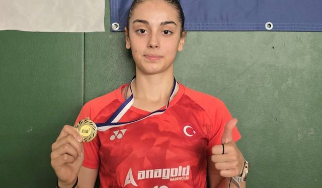 Milli Sporcumuz Aleyna Korkut'tan Badmintonda Şampiyonluk