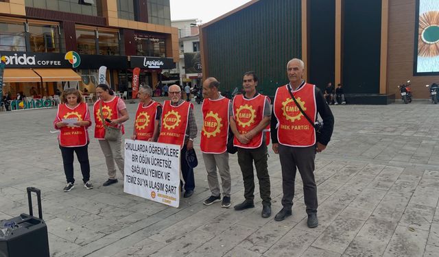 Emek Partisi Erzincan İl Örgütü: “Çocuklara Bir Öğün Ücretsiz Yemek Hak Olmalıdır”
