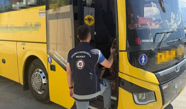 Erzincan Polisinden Düzensiz Göç Denetimi