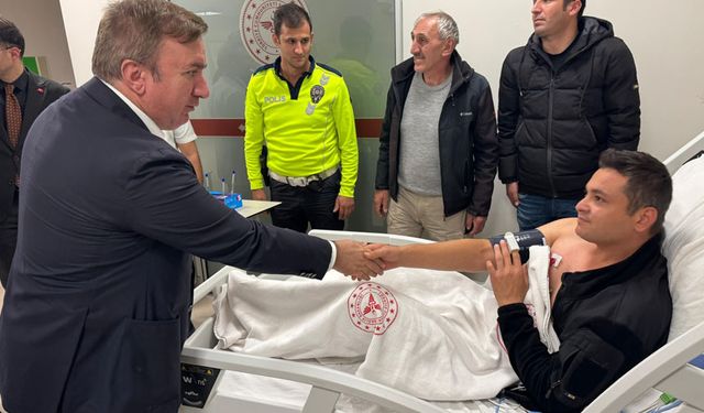 Vali Aydoğdu’dan Yaralı Polislere Hastane Ziyareti