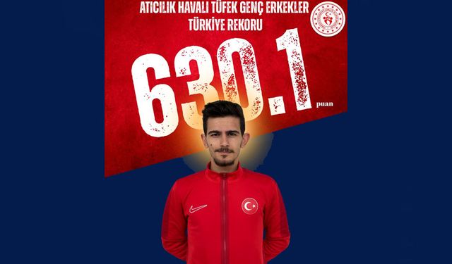 Erzincanlı Sporcudan 630.1 Puanla Türkiye Rekoru