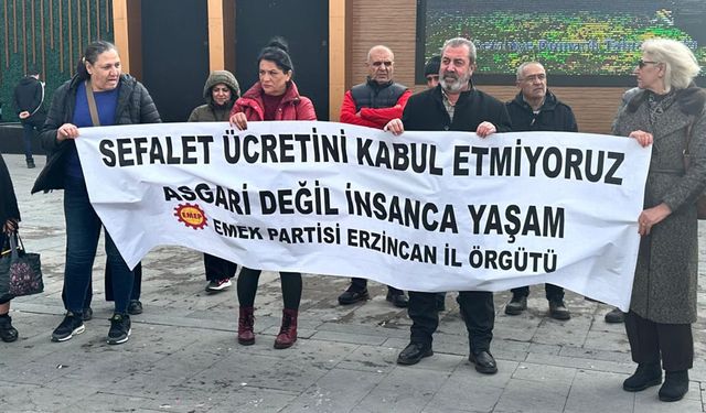 EMEP Erzincan’dan Asgari Ücret Tepkisi: “28.075 TL Sefalet Ücretidir”