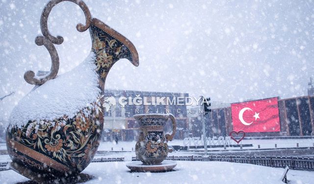 Erzincan İçin Kuvvetli Kar Yağışı Uyarısı