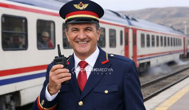 Mustafa Sarıgül İstasyon Şefi Kıyafetiyle Doğu Ekspresi’ni Uğurladı
