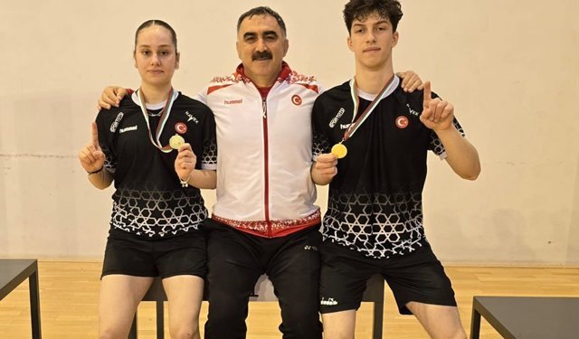 Erzincanlı Genç Badmintoncular Avrupa’da Zirveye Çıktı