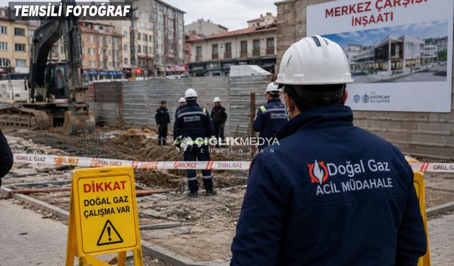 Merkez Çarşısı İnşaatında Doğalgaz Alarmı