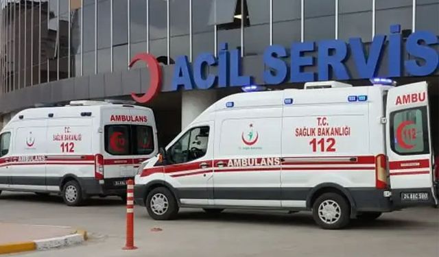 Erzincan’da Zincirleme Kaza Sonrası Araç Alev Aldı
