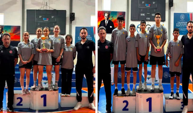 Erzincanlı Badmintonculardan Artvin'de Çifte Grup Şampiyonluğu
