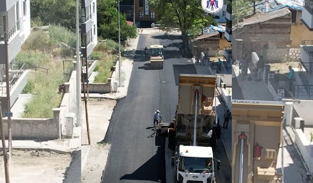 Erzincan Belediyesi Sıcak Asfalt Çalışmalarını Sürdürüyor