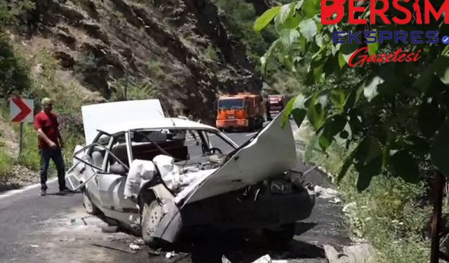 Tunceli’de Meydana Gelen Kazada 1 Kişi Hayatını Kaybetti