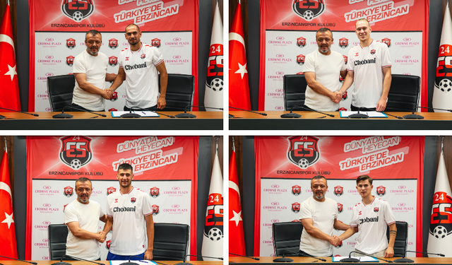 Erzincanspor'dan Peş Peşe 4 Transfer
