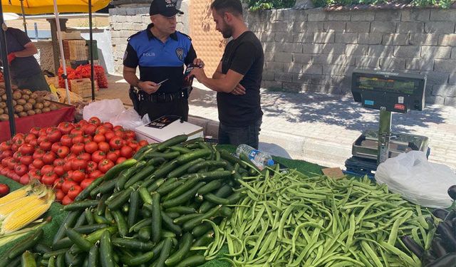 Erzincan Semt Pazarında Güvenlik Bilgilendirmesi