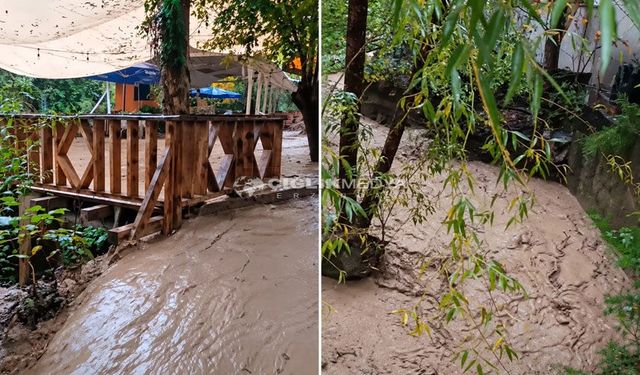 Çağlayan’da Dere ve Kanallar Taştı: Restoranları Su Bastı