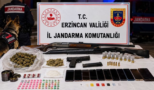 Erzincan Merkezli Yasaklı Madde Operasyonunda 32 Şüpheli Hakkında İşlem Başlatıldı