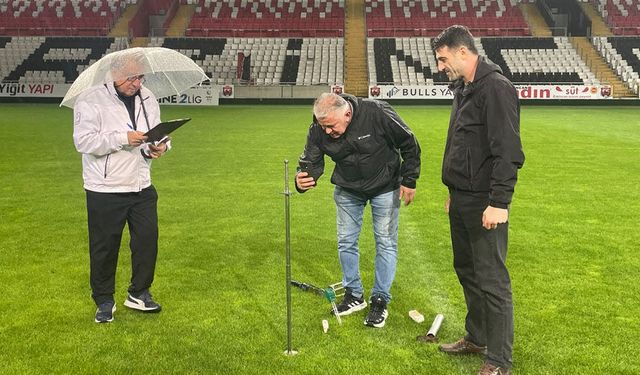 13 Şubat Stadyumu’nun Zemini TFF Denetiminden Geçti